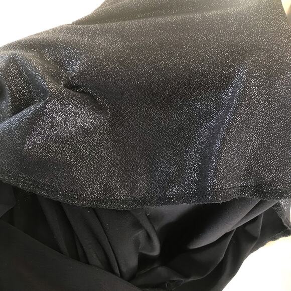 Deborah Viereck Black Metallic Adjustable Strap V-Neck Sleeveless Tank Size XS - Picture 6 of 9